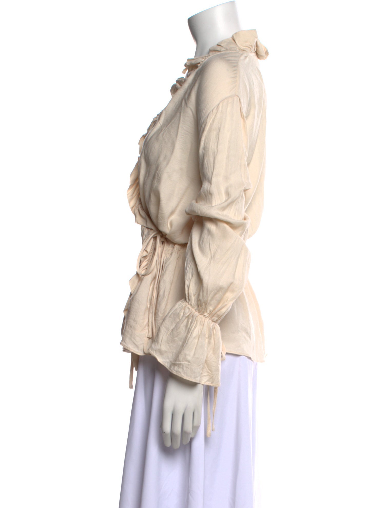 Hofmann Copenhagen V-Neck Long Sleeve Blouse