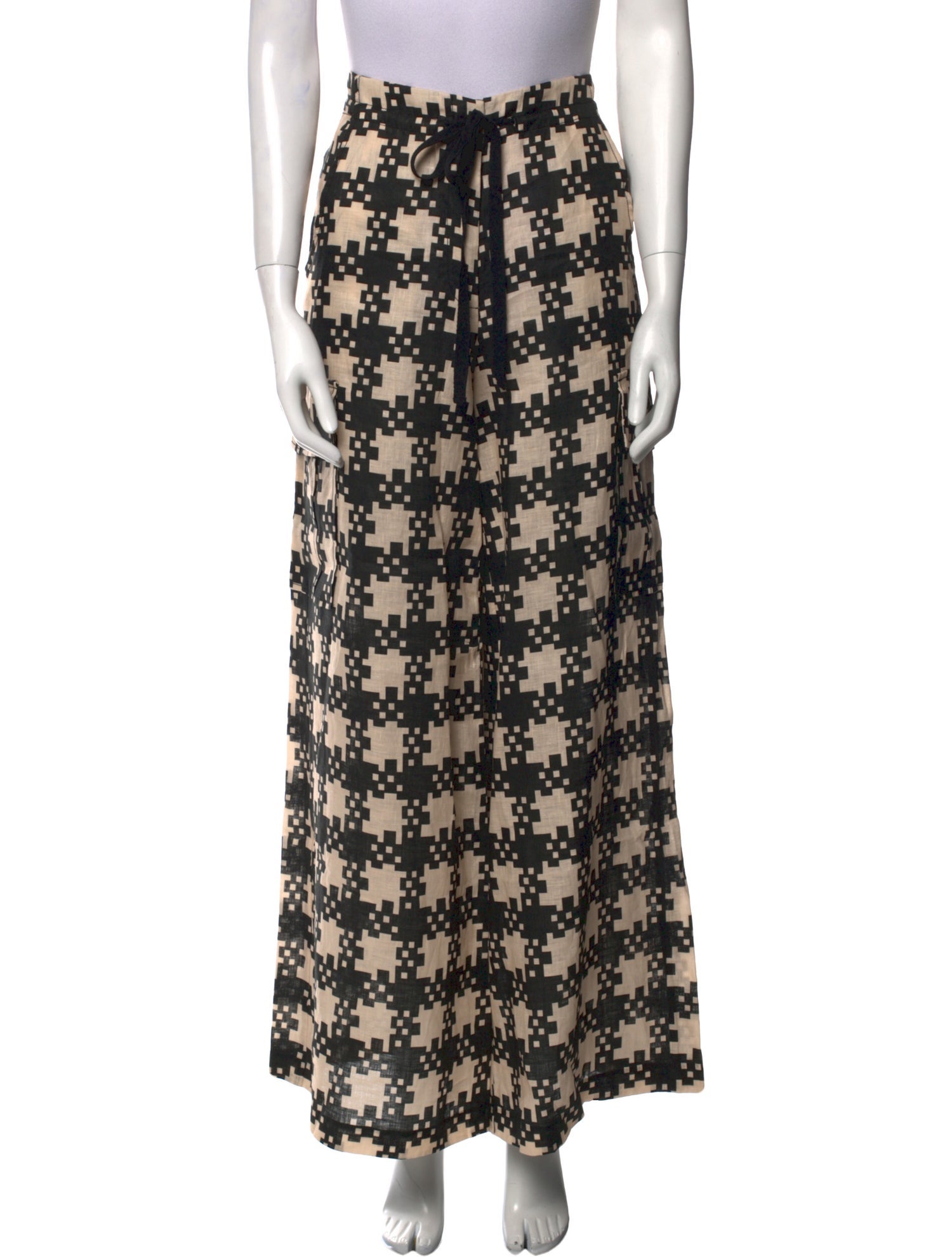 Hope For Flowers By Tracy Reese Linen Wide Leg Pants