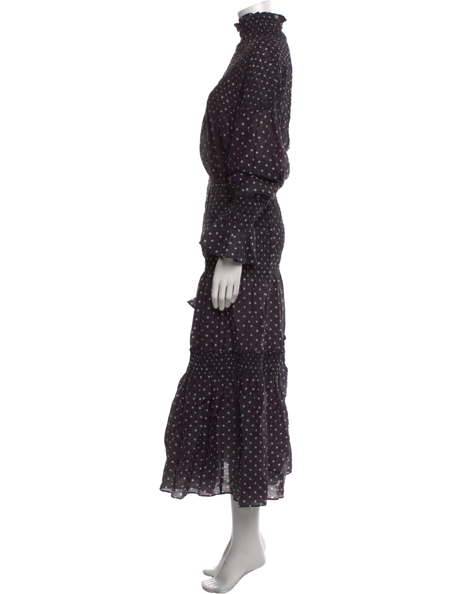 Hope For Flowers By Tracy Reese Polka Dot Print Long Dress