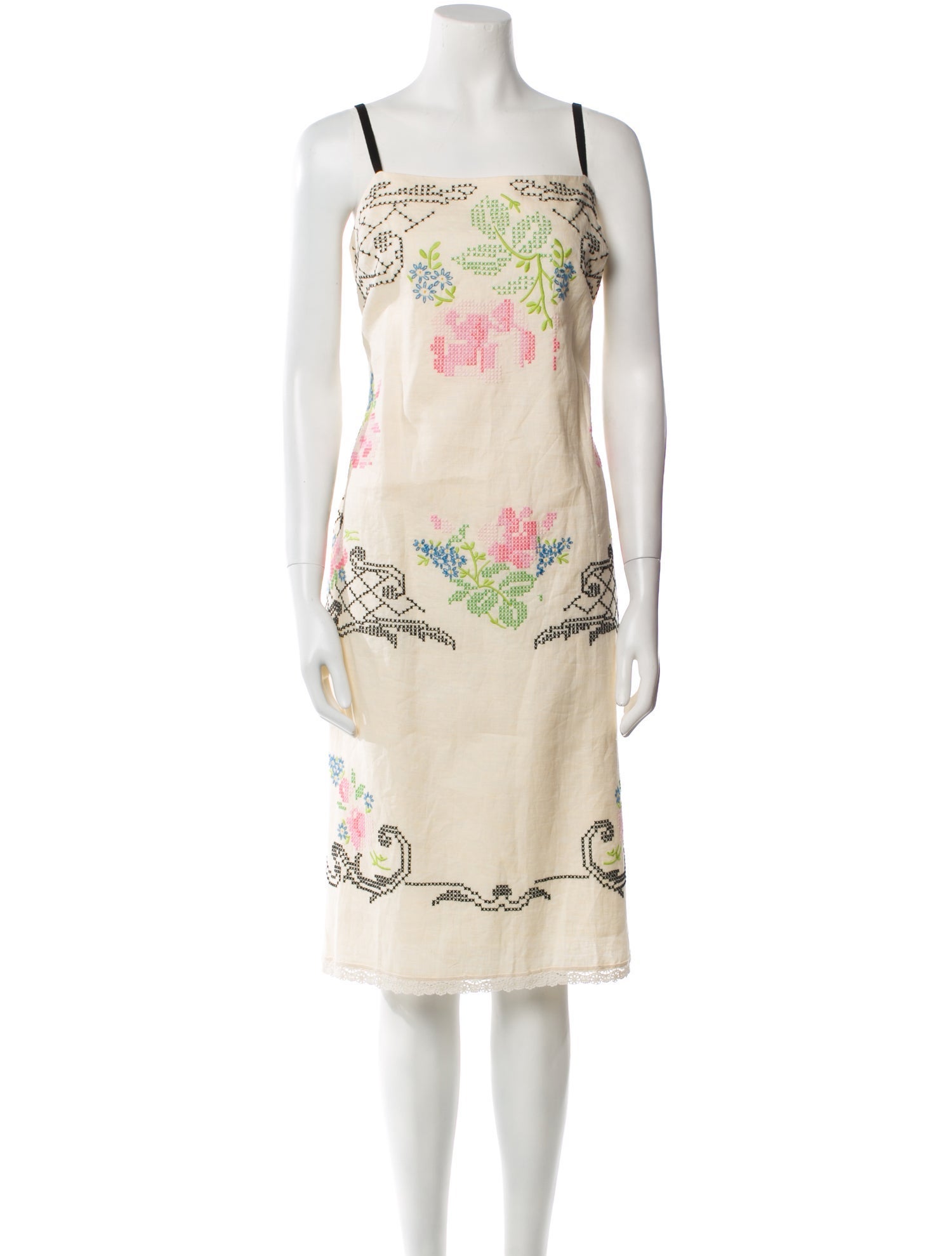 Hope For Flowers By Tracy Reese Linen Midi Length Dress w/ Tags