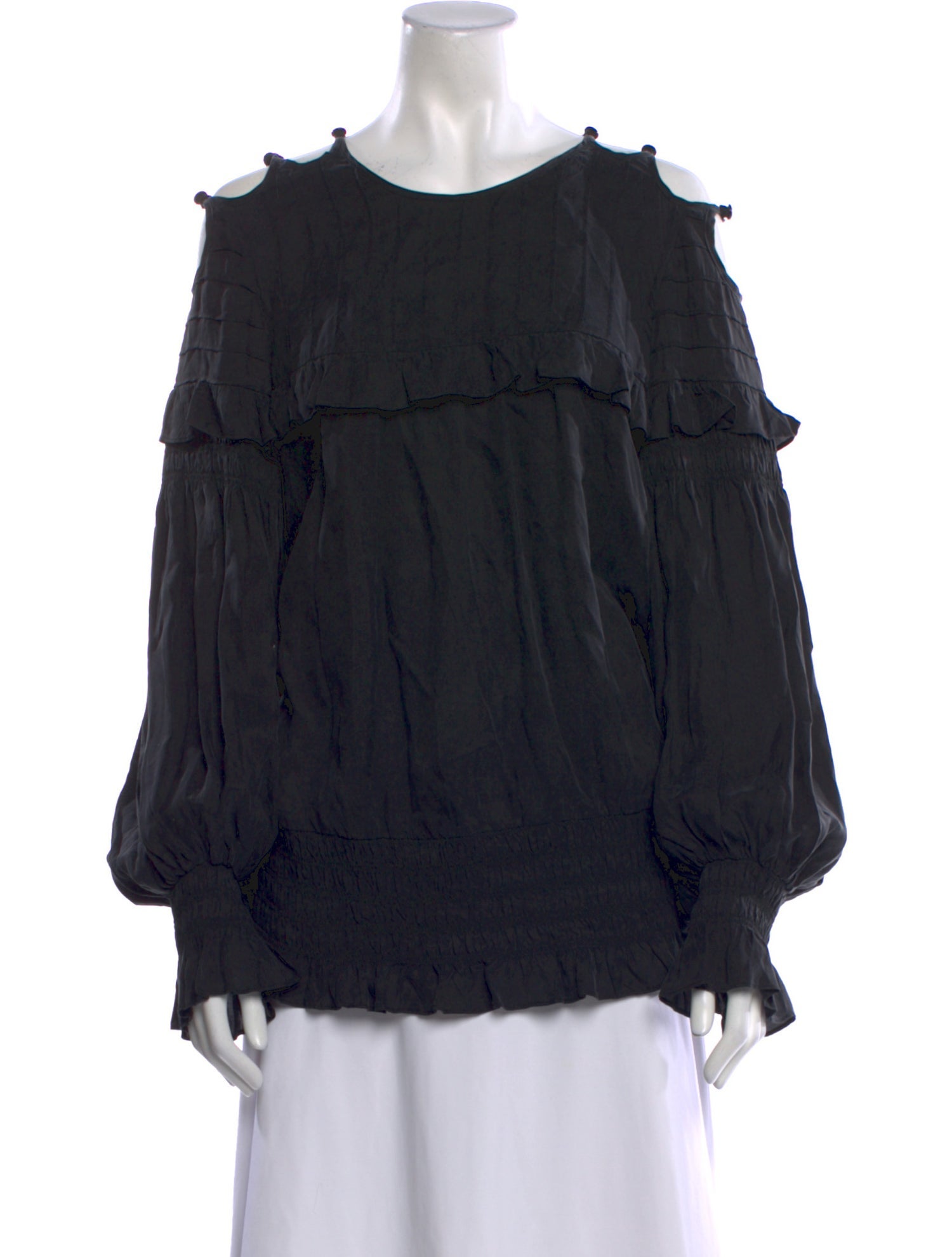 Hope For Flowers By Tracy Reese Scoop Neck Long Sleeve Blouse