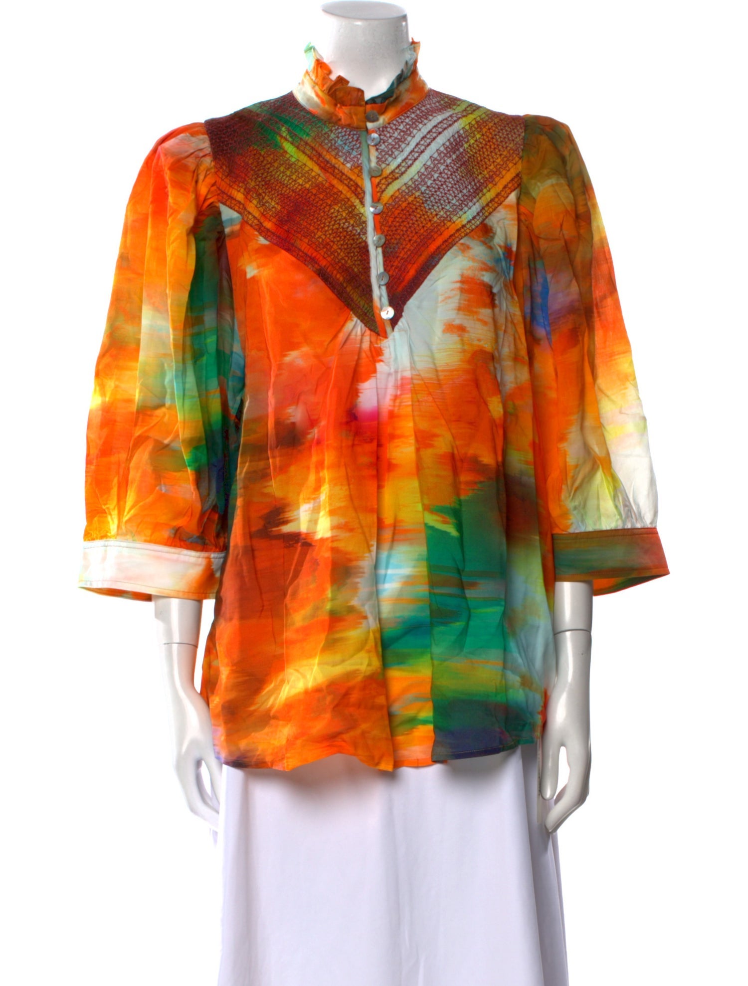 Hope For Flowers By Tracy Reese Printed Mock Neck Tunic