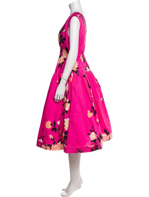Hope For Flowers By Tracy Reese Floral Print Midi Length Dress