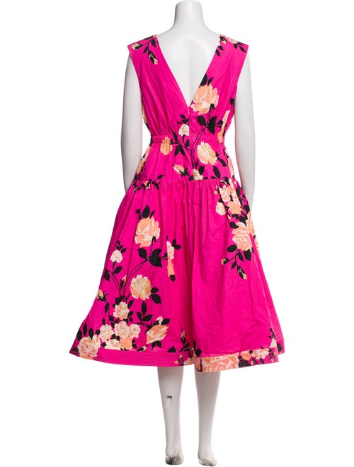 Hope For Flowers By Tracy Reese Floral Print Midi Length Dress