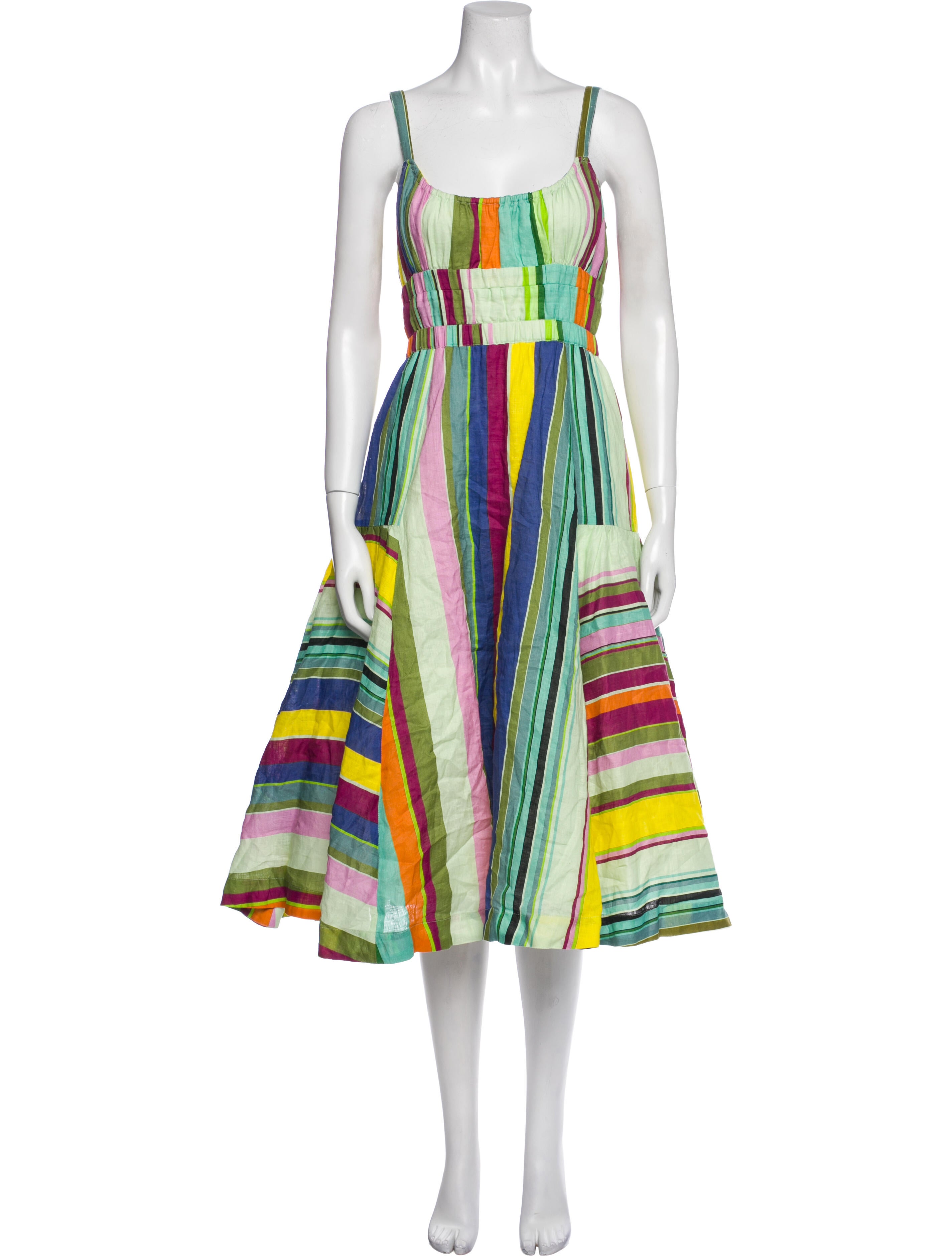 Hope For Flowers By Tracy Reese Linen Midi Length Dress