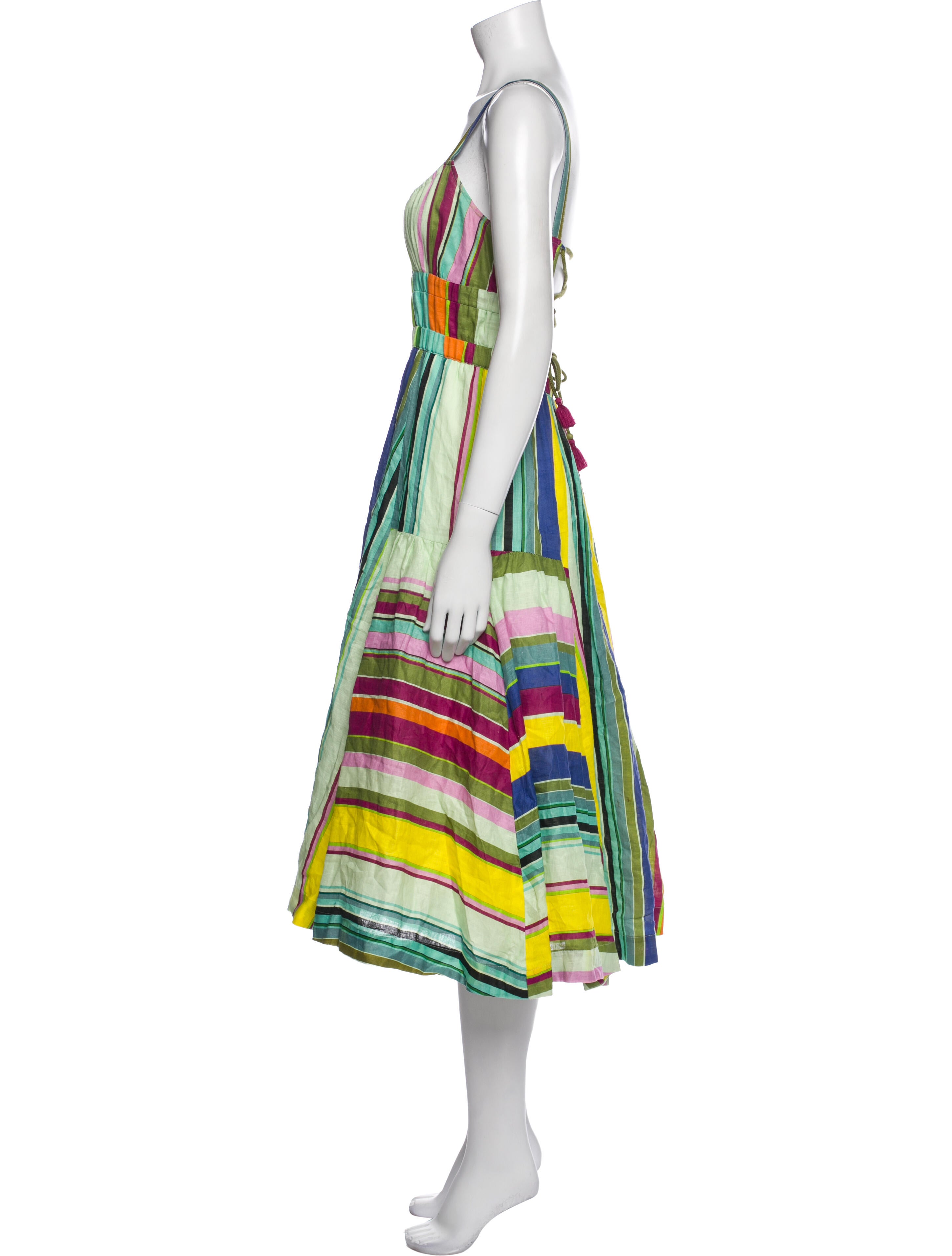 Hope For Flowers By Tracy Reese Linen Midi Length Dress