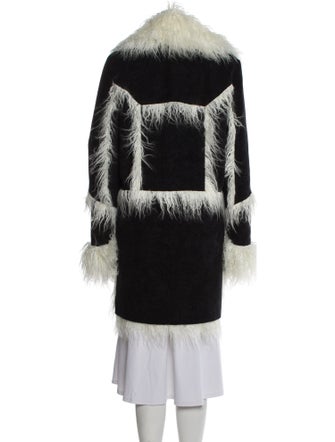 House of Fluff Printed Faux Fur Jacket