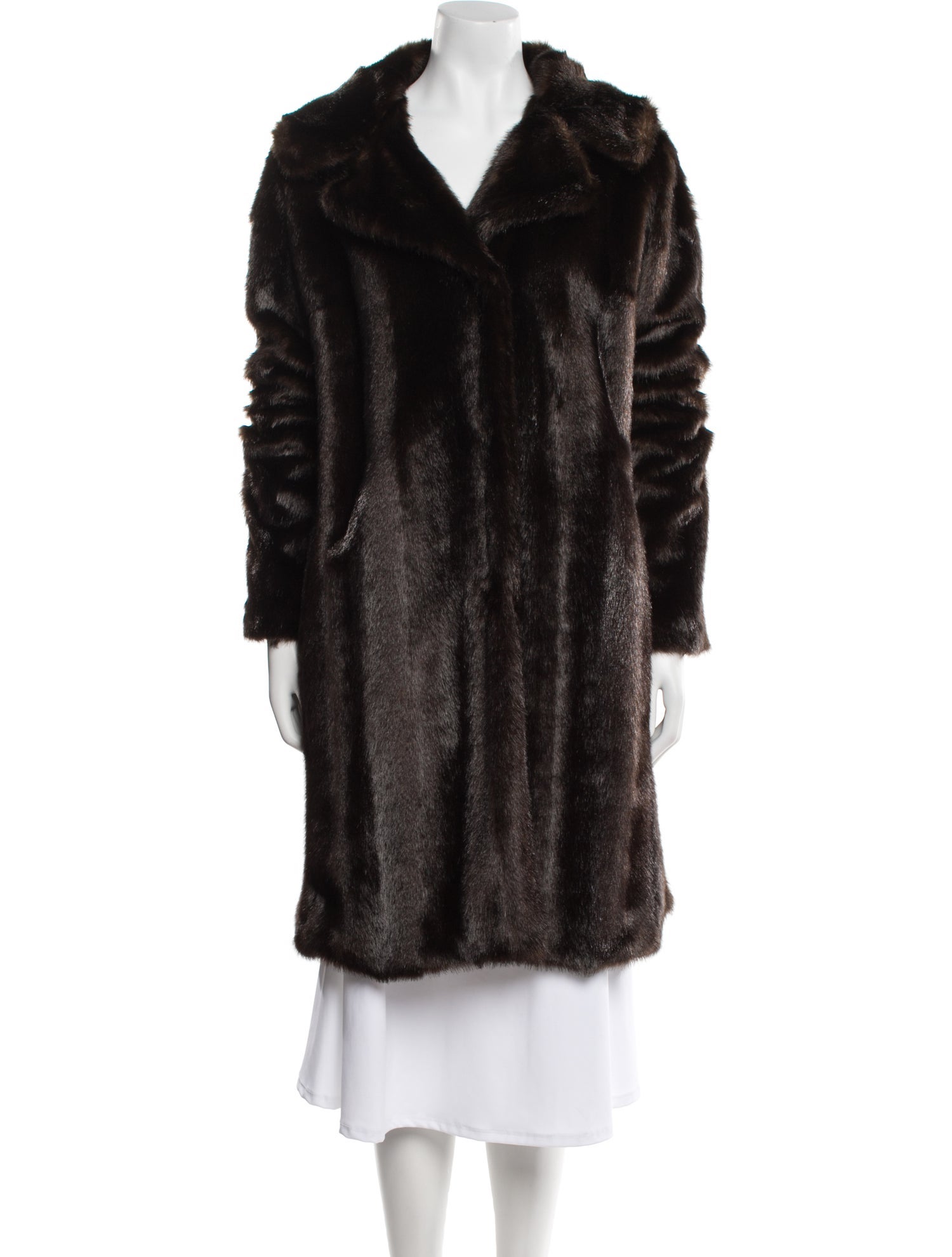 House of Fluff Faux Fur Faux Fur Coat