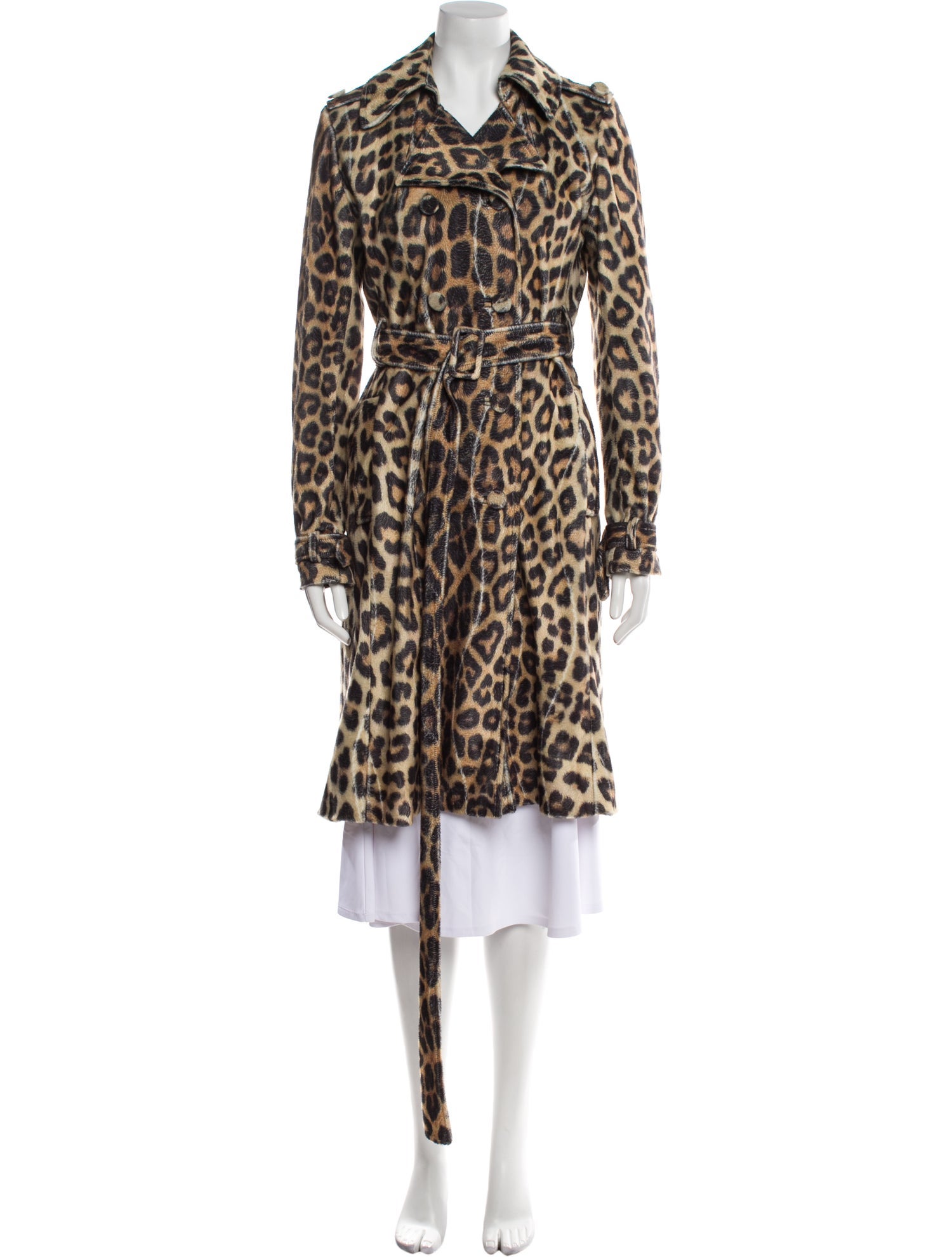 House of Fluff Animal Print Coat