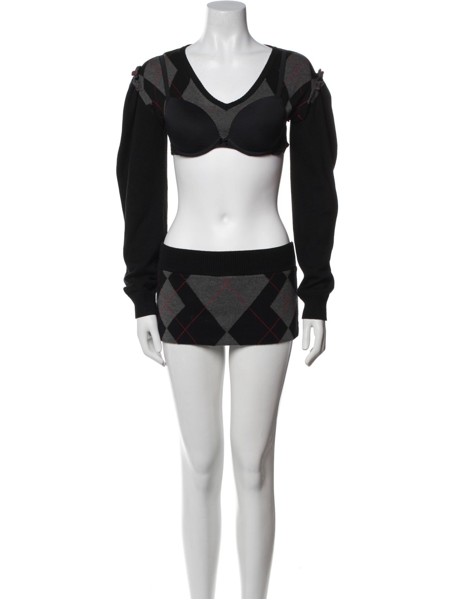 HODAKOVA Plaid Print Skirt Set