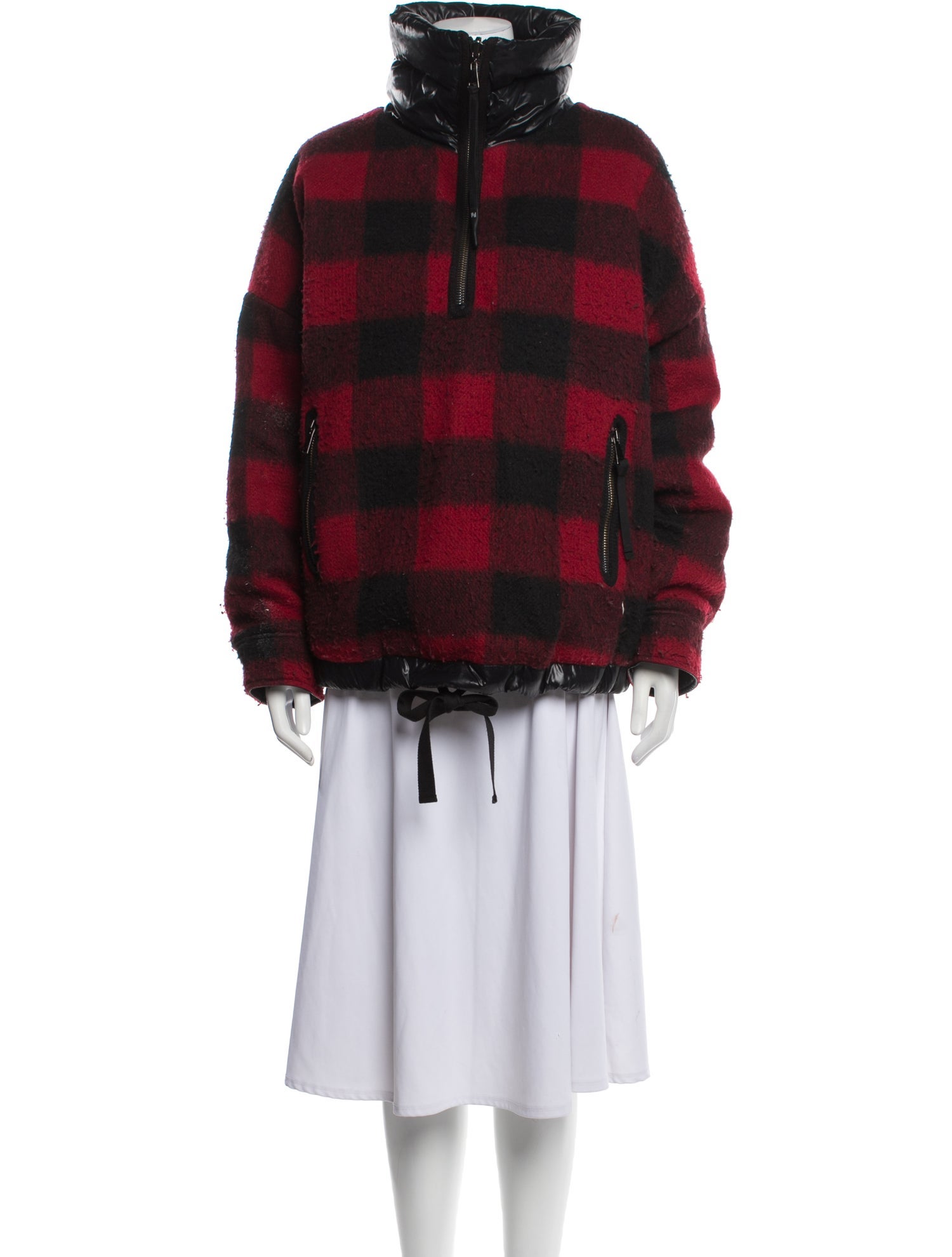 Holden Plaid Print Down Coat