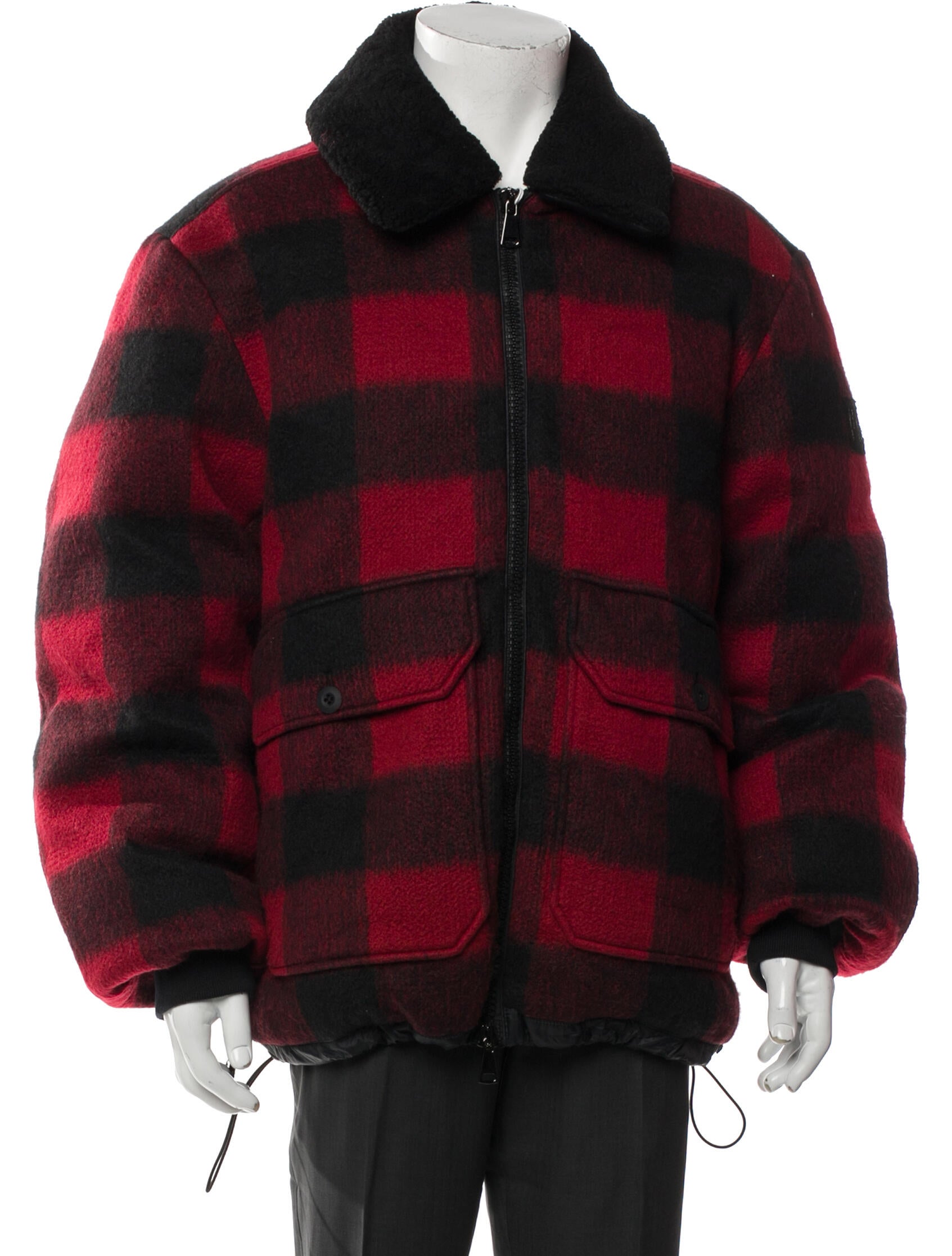 Holden Plaid Print Puffer Coat