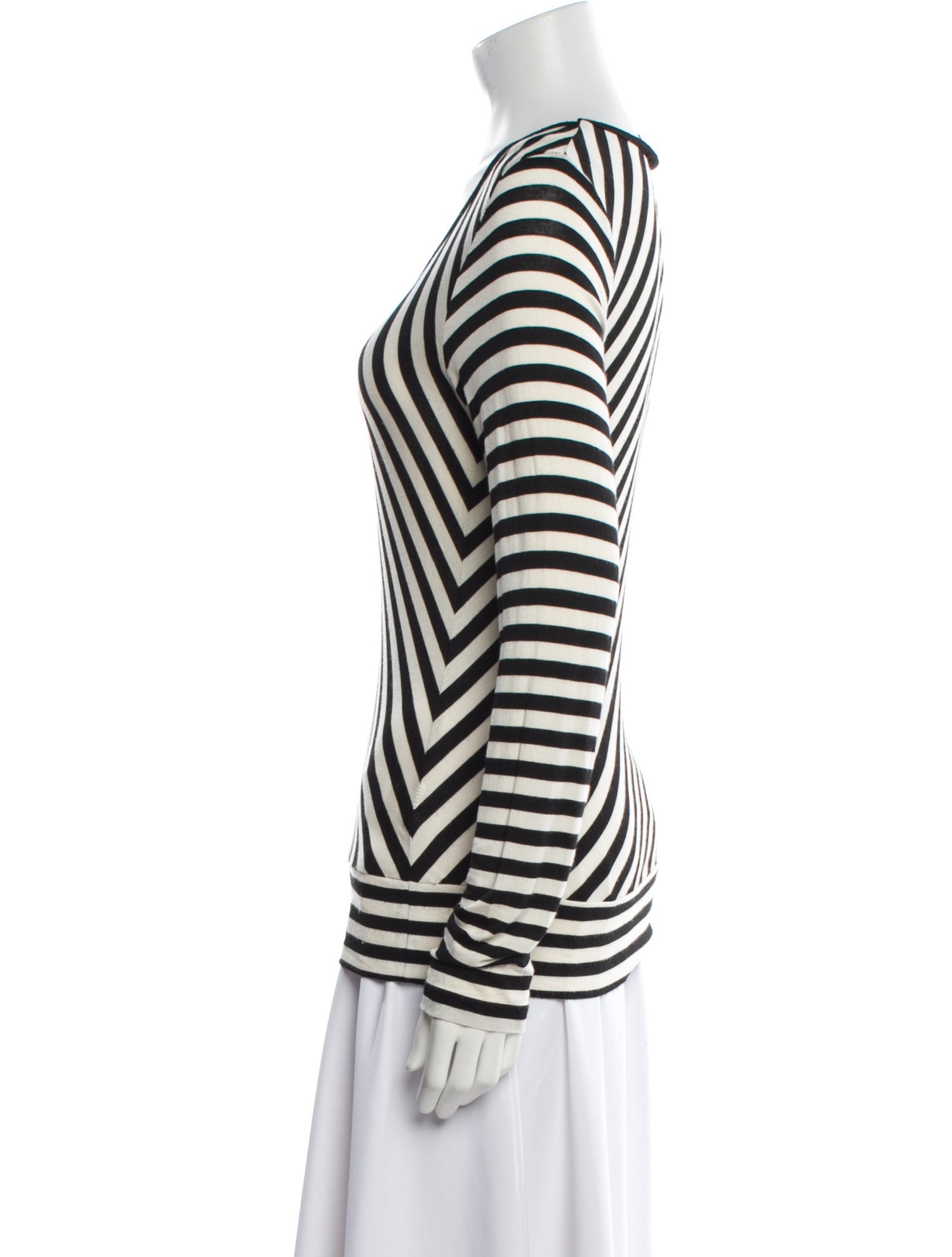 Holt Renfrew Striped V-Neck Top