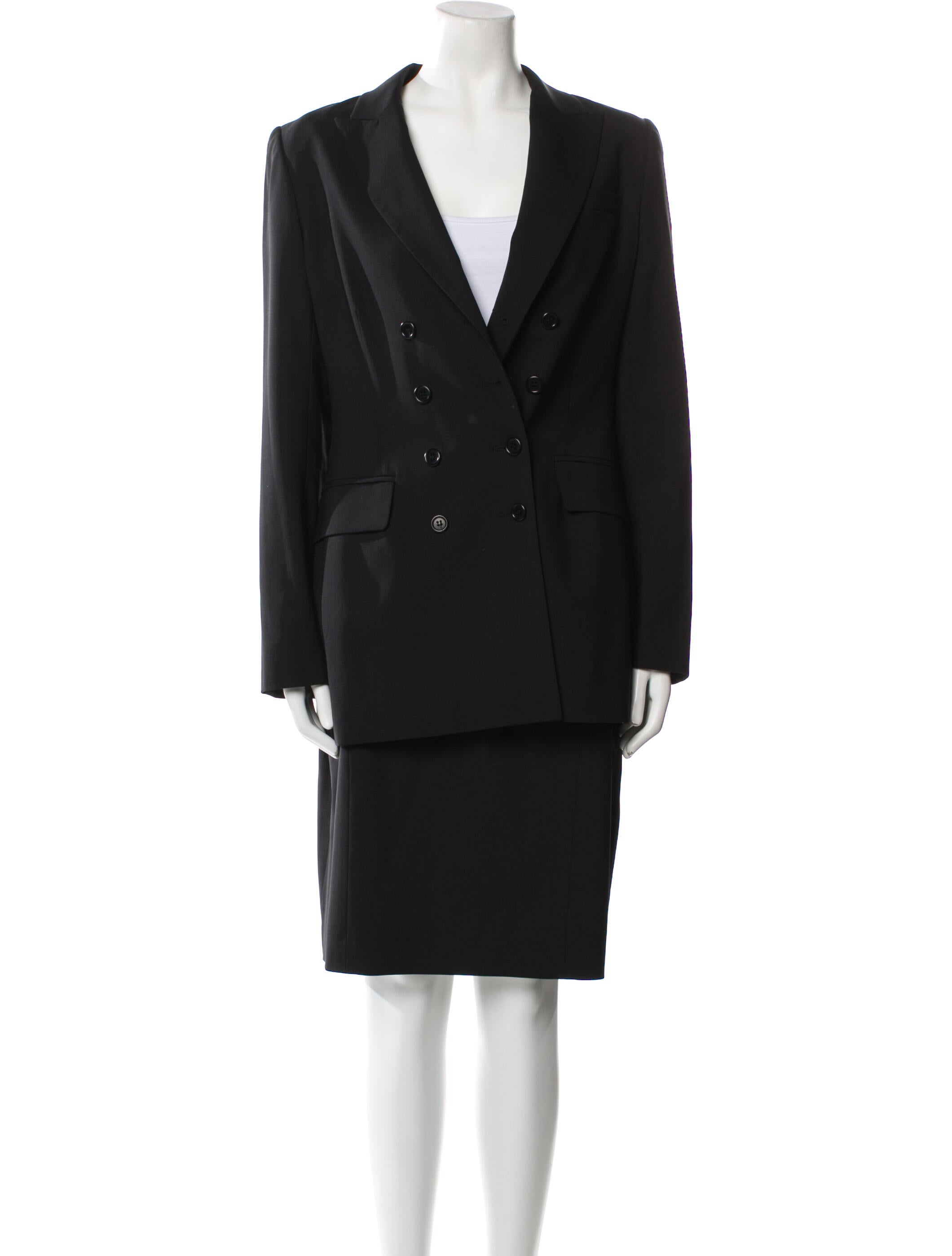 Holt Renfrew Wool Skirt Suit