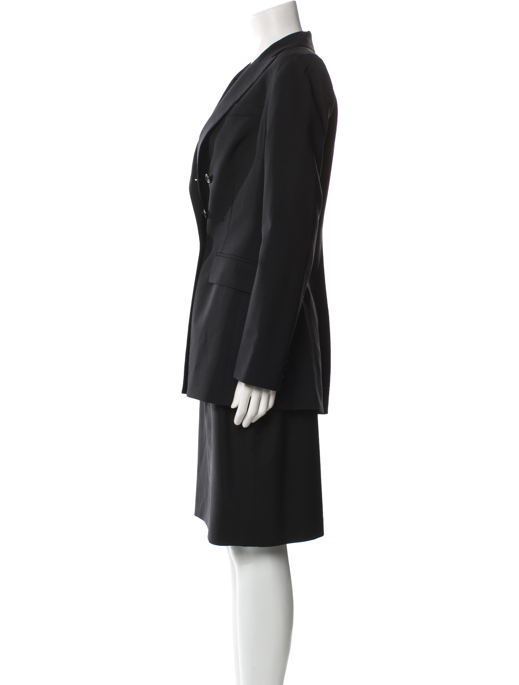 Holt Renfrew Wool Skirt Suit