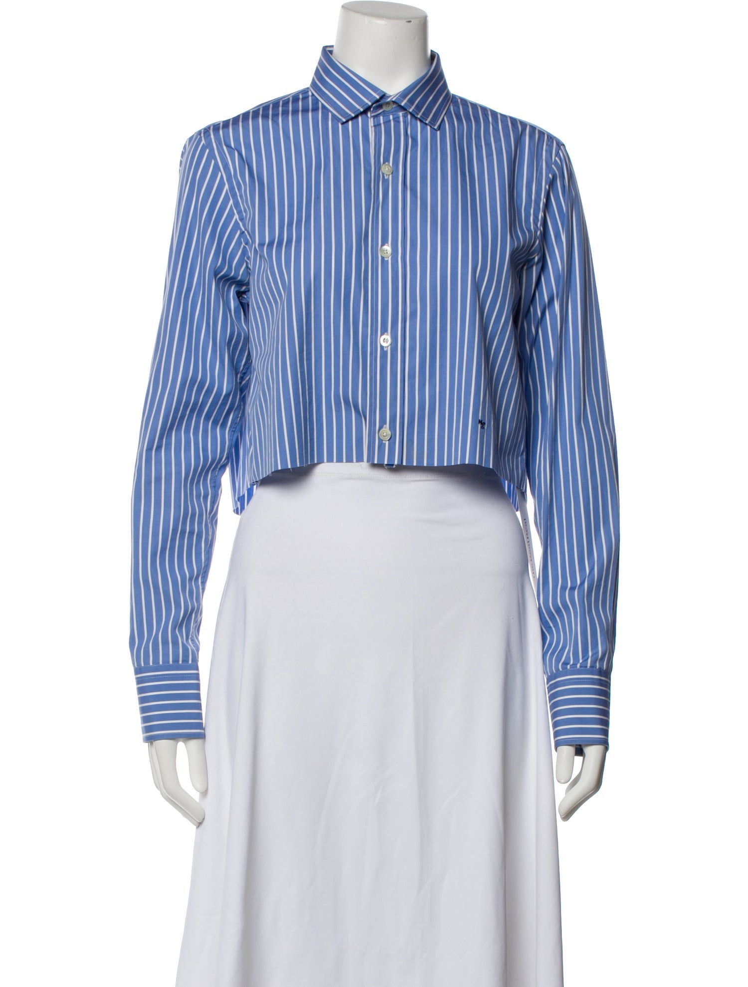 Hommegirls Striped Long Sleeve Crop Top