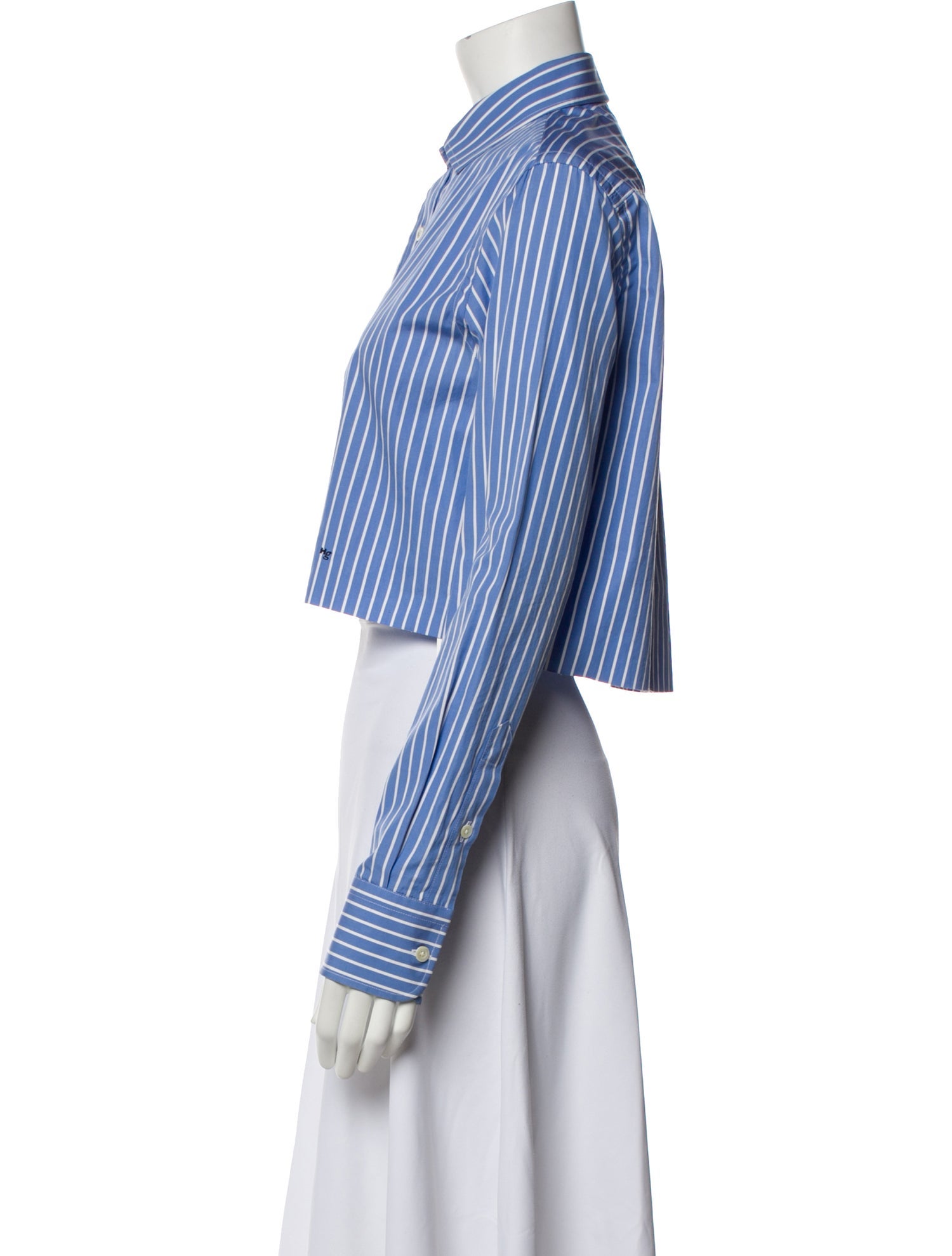 Hommegirls Striped Long Sleeve Crop Top