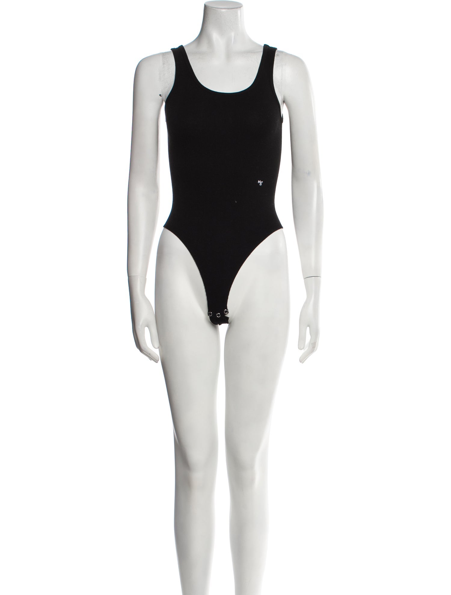 Hommegirls Scoop Neck Sleeveless Bodysuit