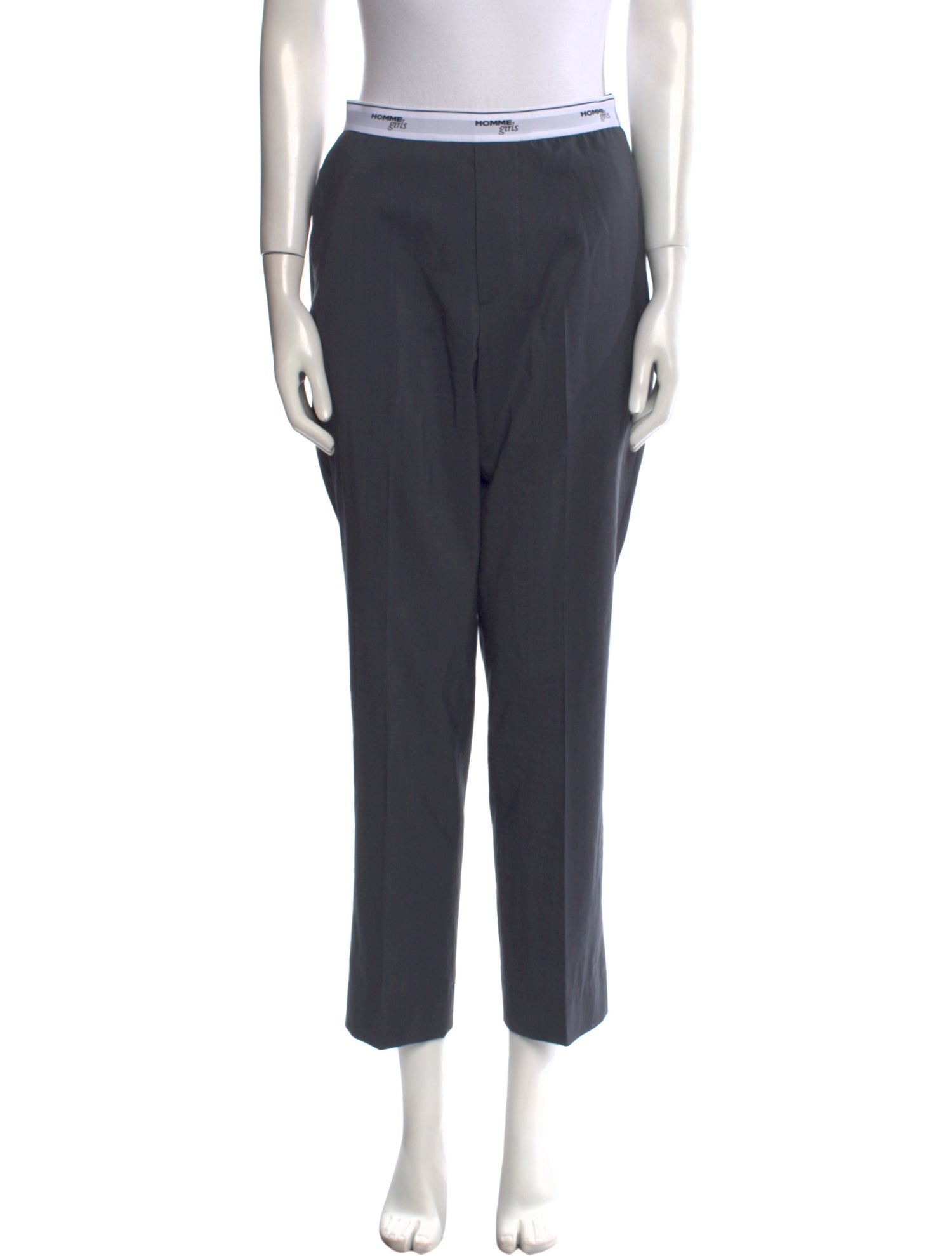 Hommegirls Wool Straight Leg Pants