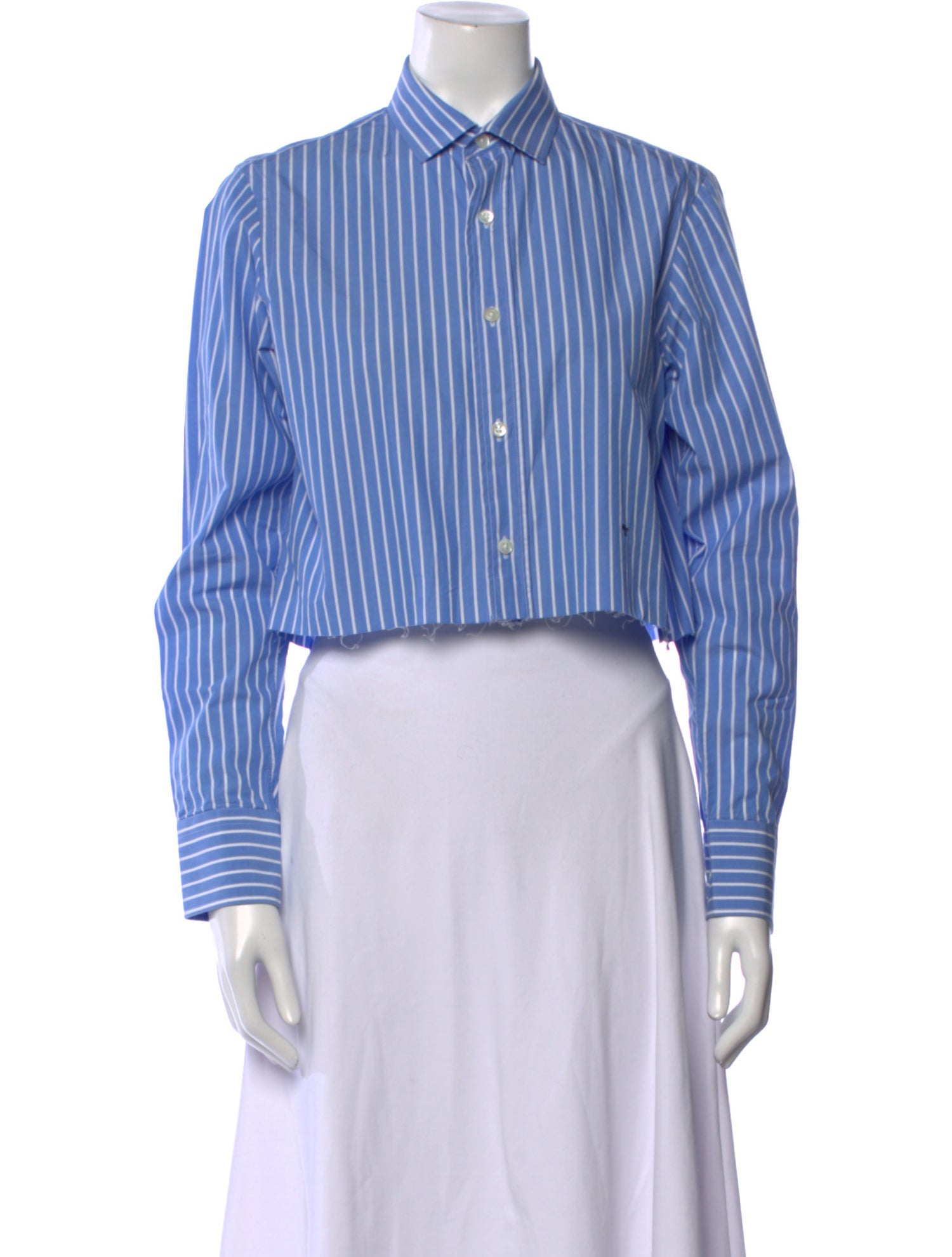 Hommegirls Striped Long Sleeve Crop Top