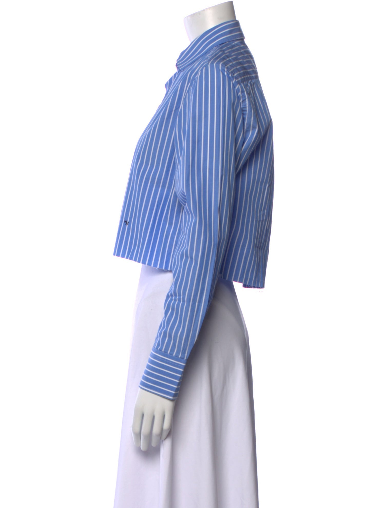 Hommegirls Striped Long Sleeve Crop Top