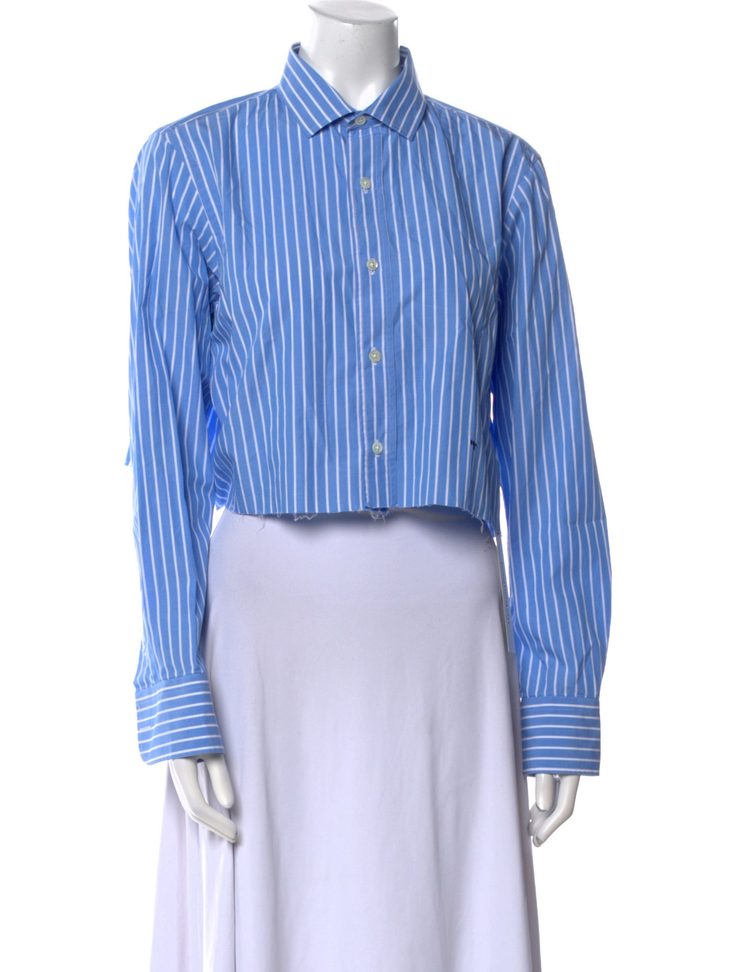 Hommegirls Striped Long Sleeve Crop Top