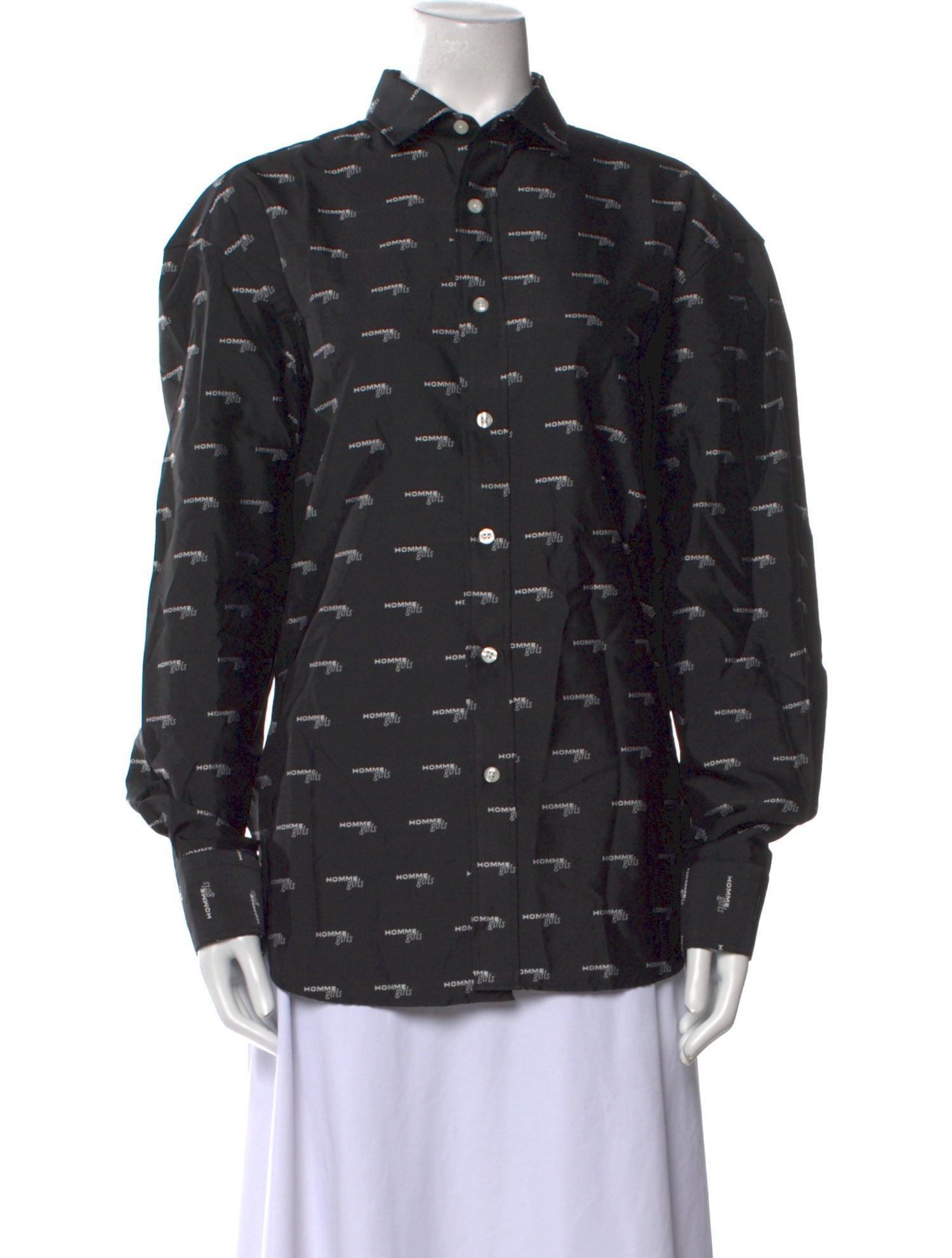 Hommegirls Plaid Print Long Sleeve Button-Up Top