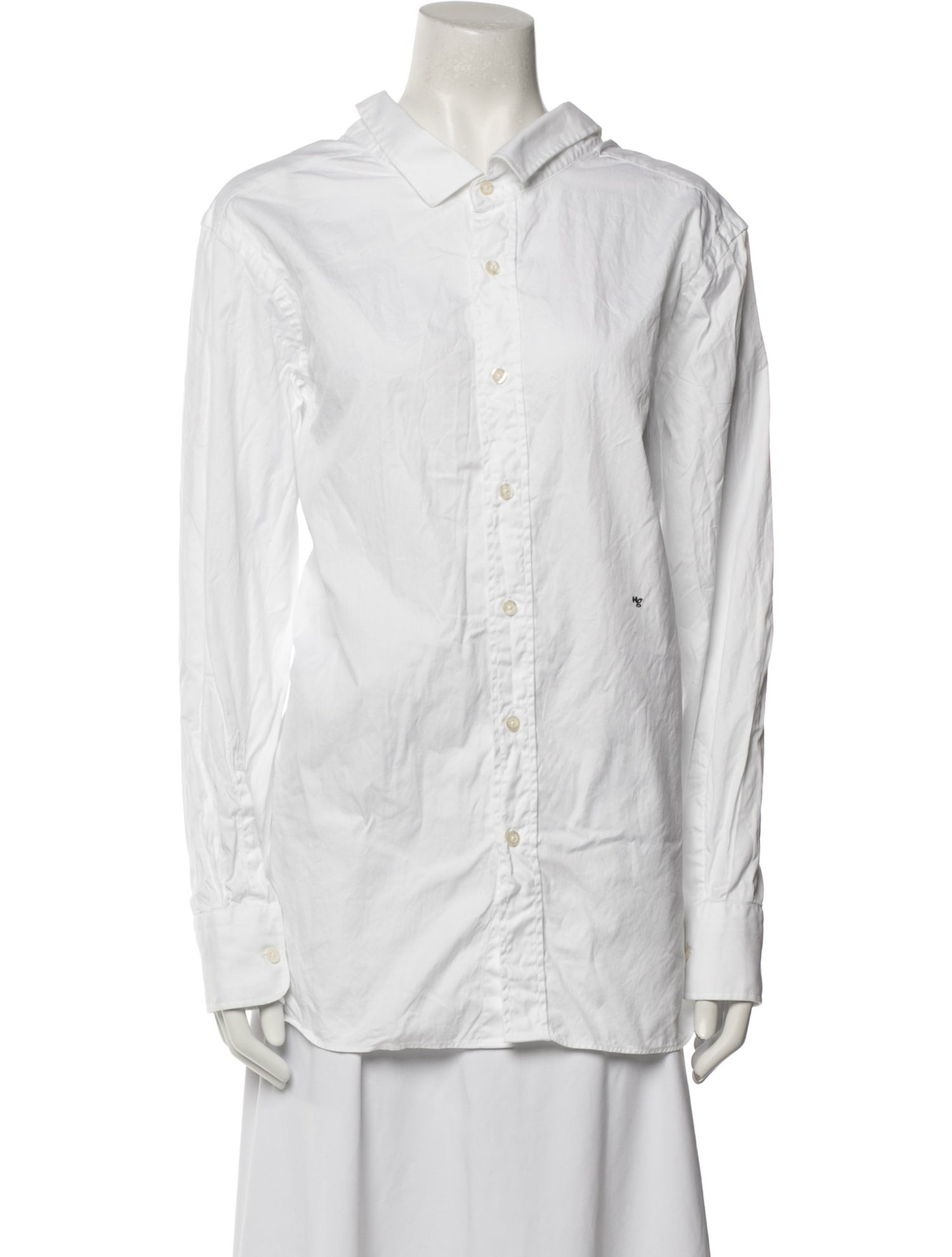 Hommegirls Long Sleeve Button-Up Top