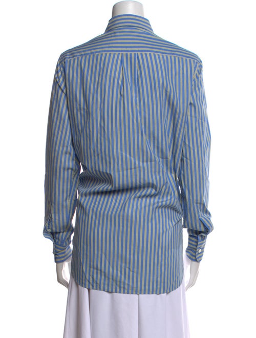 Hommegirls Striped Long Sleeve Button-Up Top