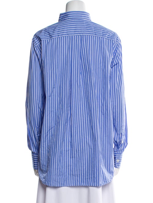 Hommegirls Striped Long Sleeve Button-Up Top