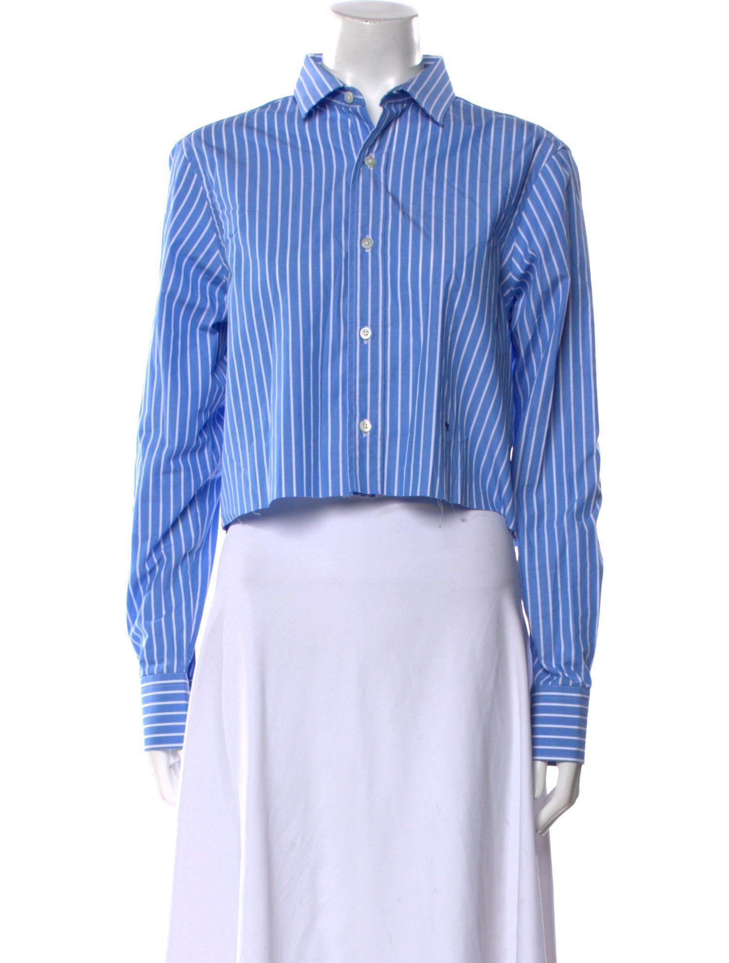 Hommegirls Striped Long Sleeve Crop Top