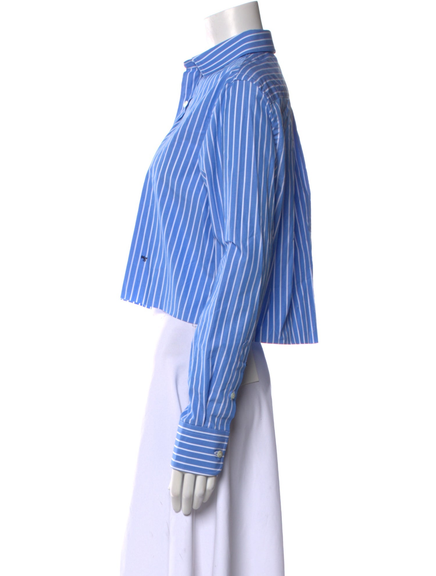 Hommegirls Striped Long Sleeve Crop Top