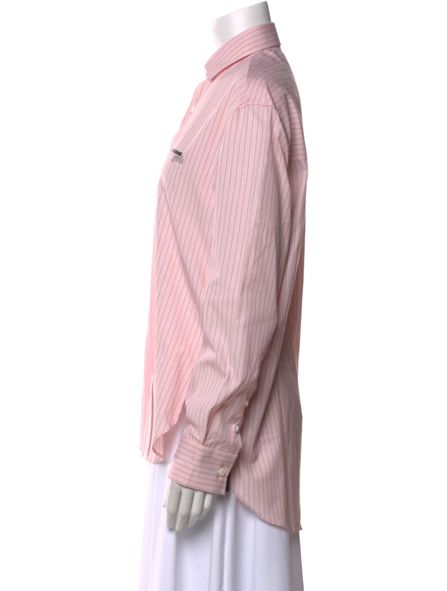 Hommegirls Striped Long Sleeve Button-Up Top w/ Tags