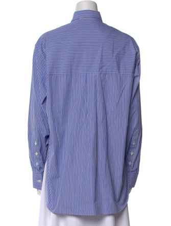 Hommegirls Striped Long Sleeve Button-Up Top