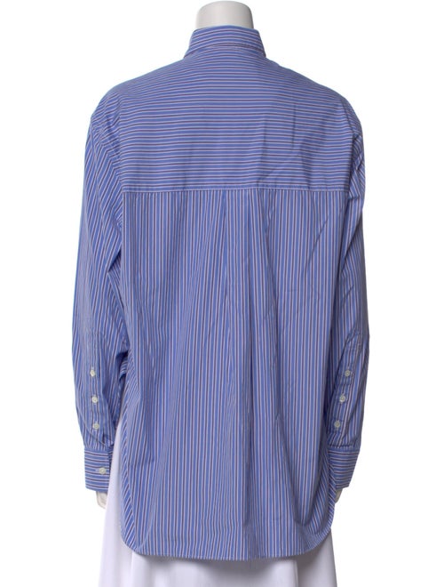 Hommegirls Striped Long Sleeve Button-Up Top