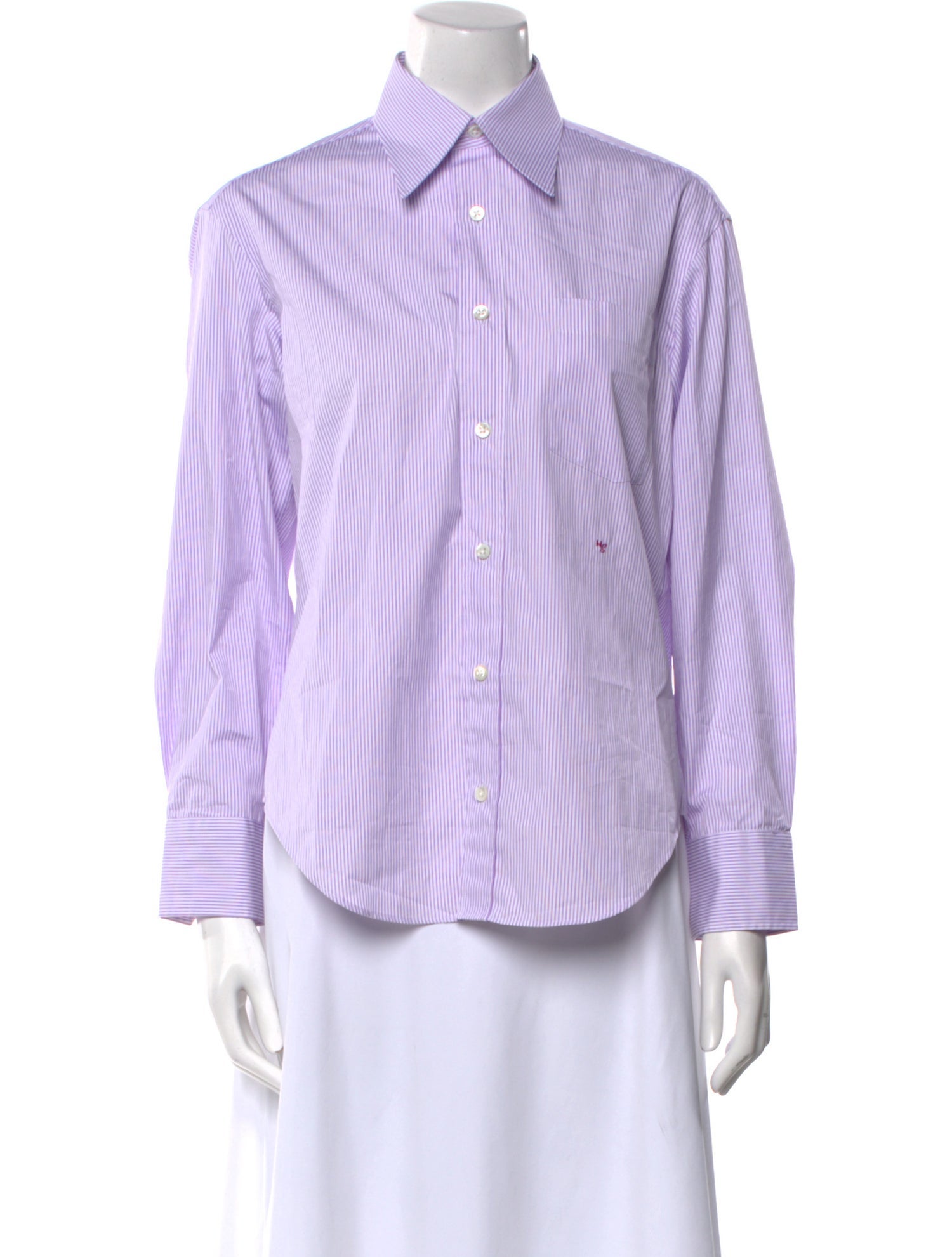 Hommegirls Striped Long Sleeve Button-Up Top w/ Tags