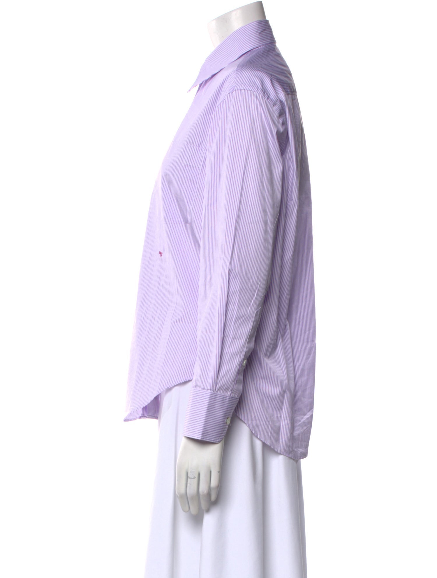 Hommegirls Striped Long Sleeve Button-Up Top w/ Tags