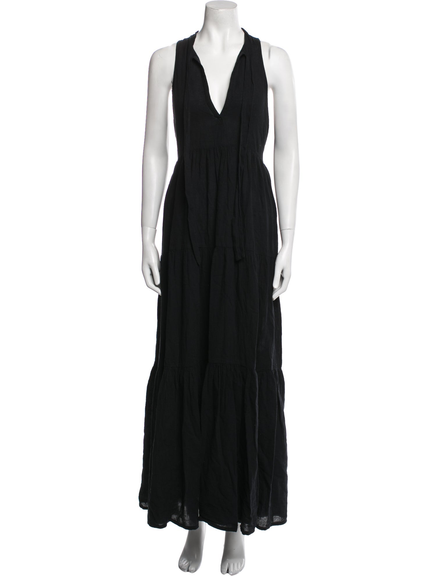 Honorine V-Neck Long Dress