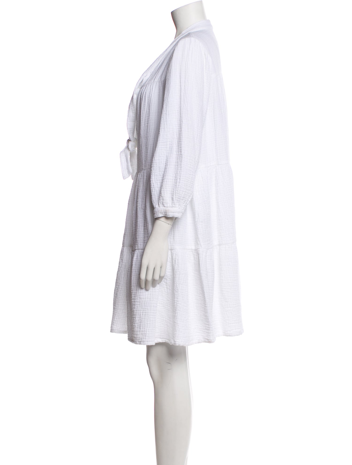 Honorine Plunge Neckline Knee-Length Dress