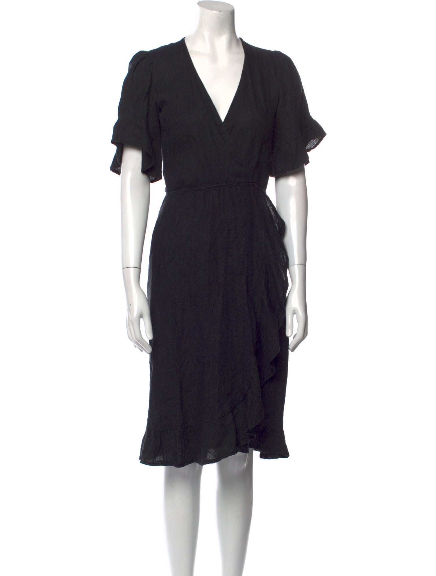Honorine Linen Knee-Length Dress