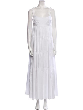 Honorine Square Neckline Long Dress