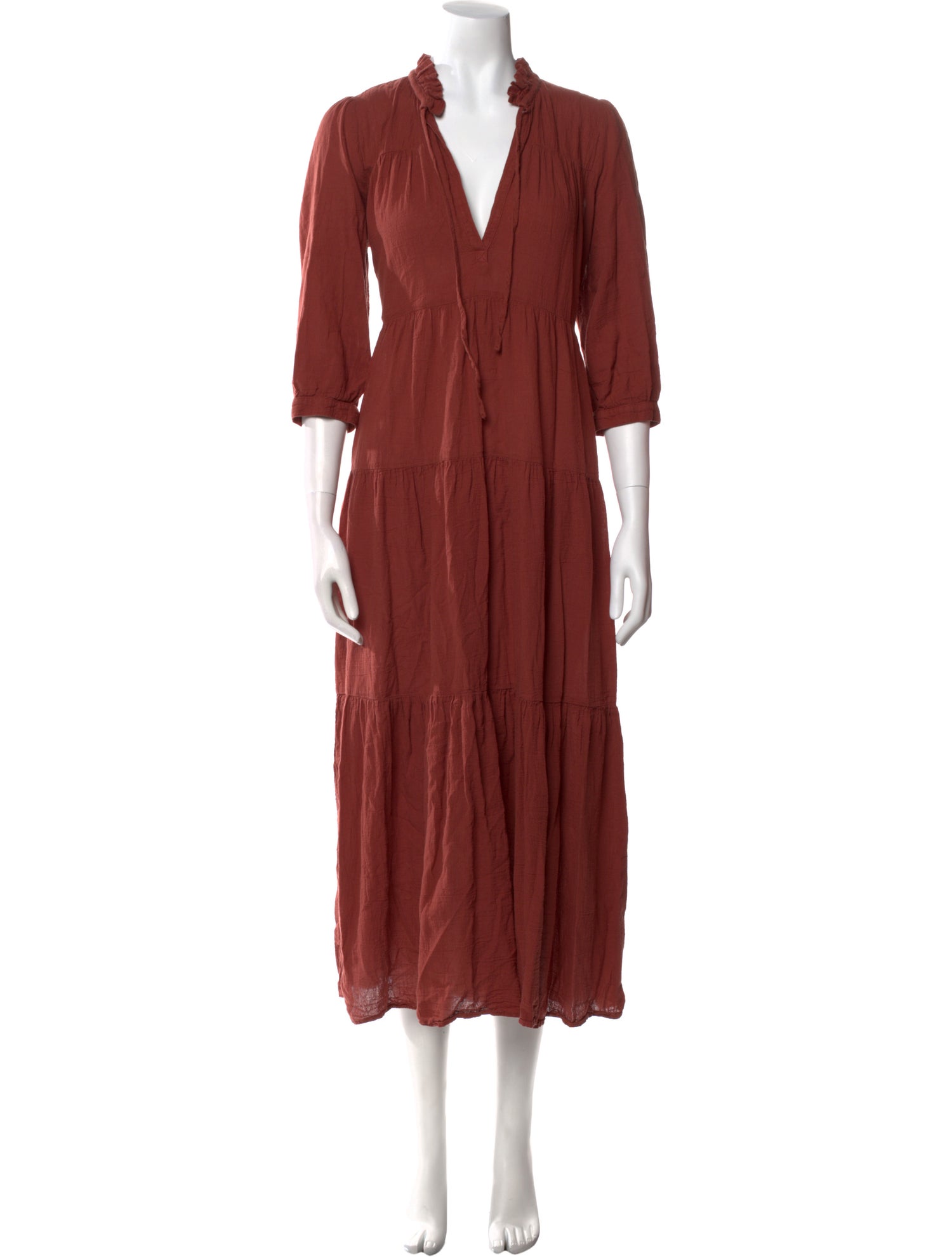 Honorine V-Neck Long Dress