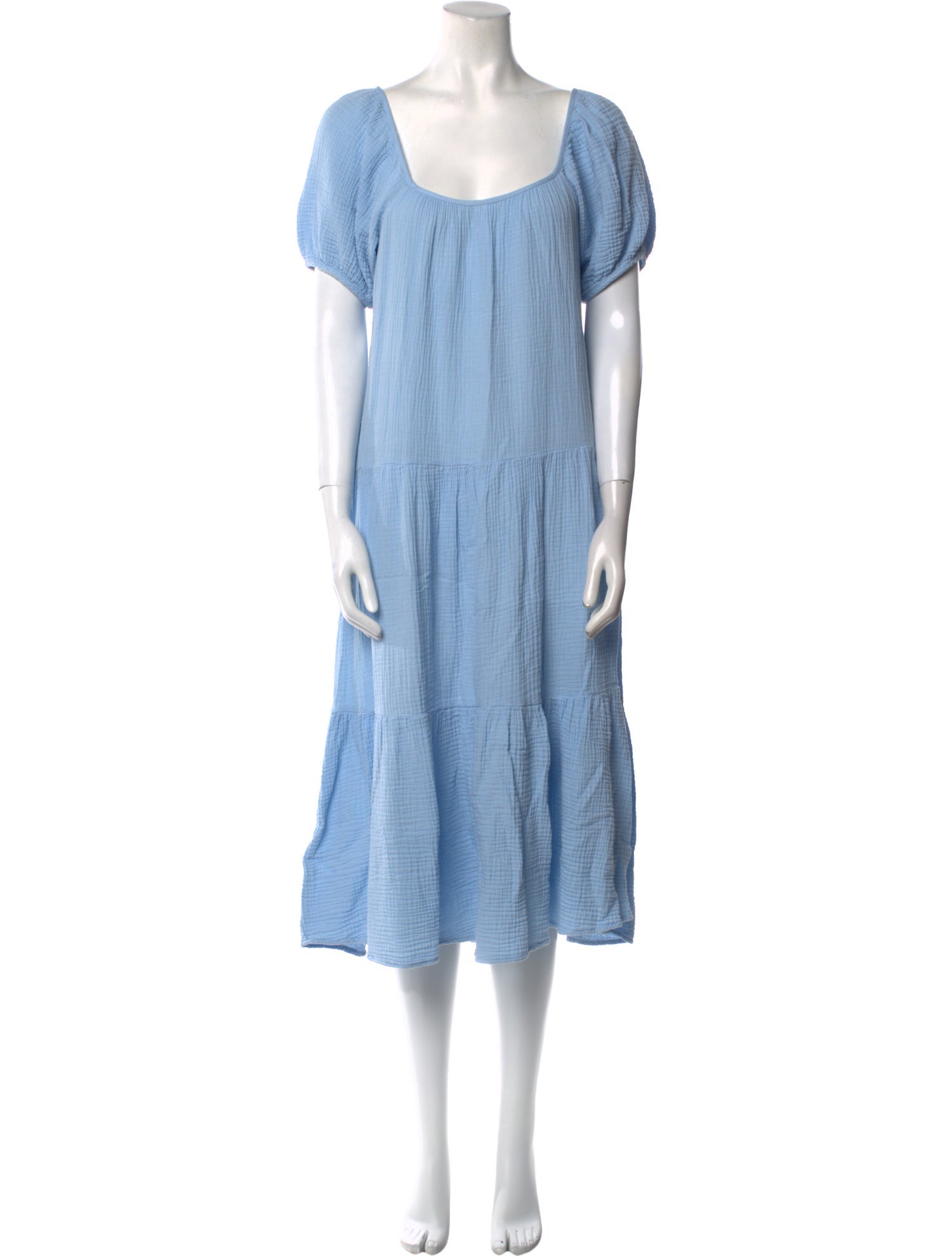 Honorine Square Neckline Midi Length Dress