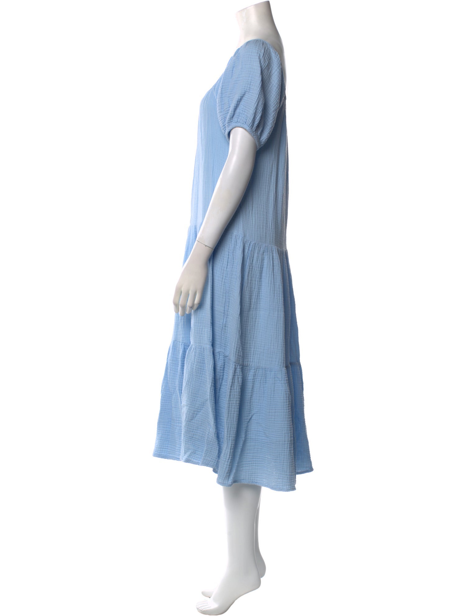 Honorine Square Neckline Midi Length Dress