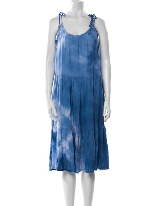Honorine Tie-Dye Print Midi Length Dress