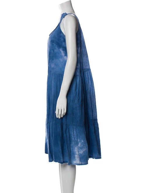 Honorine Tie-Dye Print Midi Length Dress