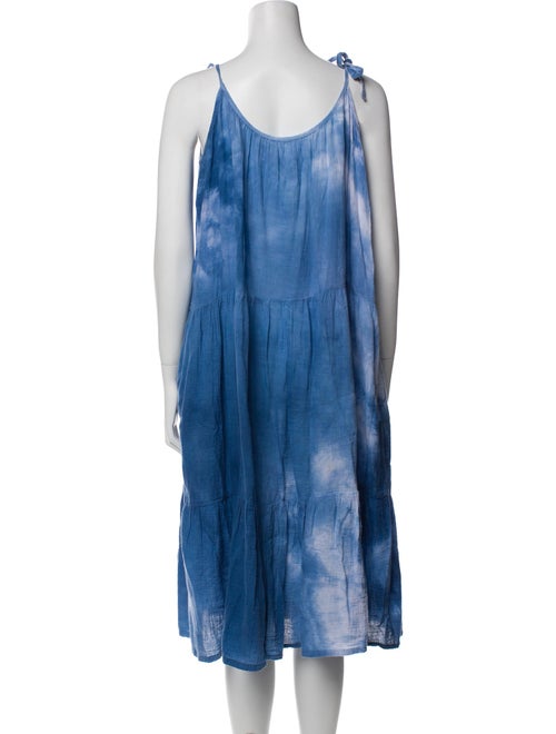 Honorine Tie-Dye Print Midi Length Dress