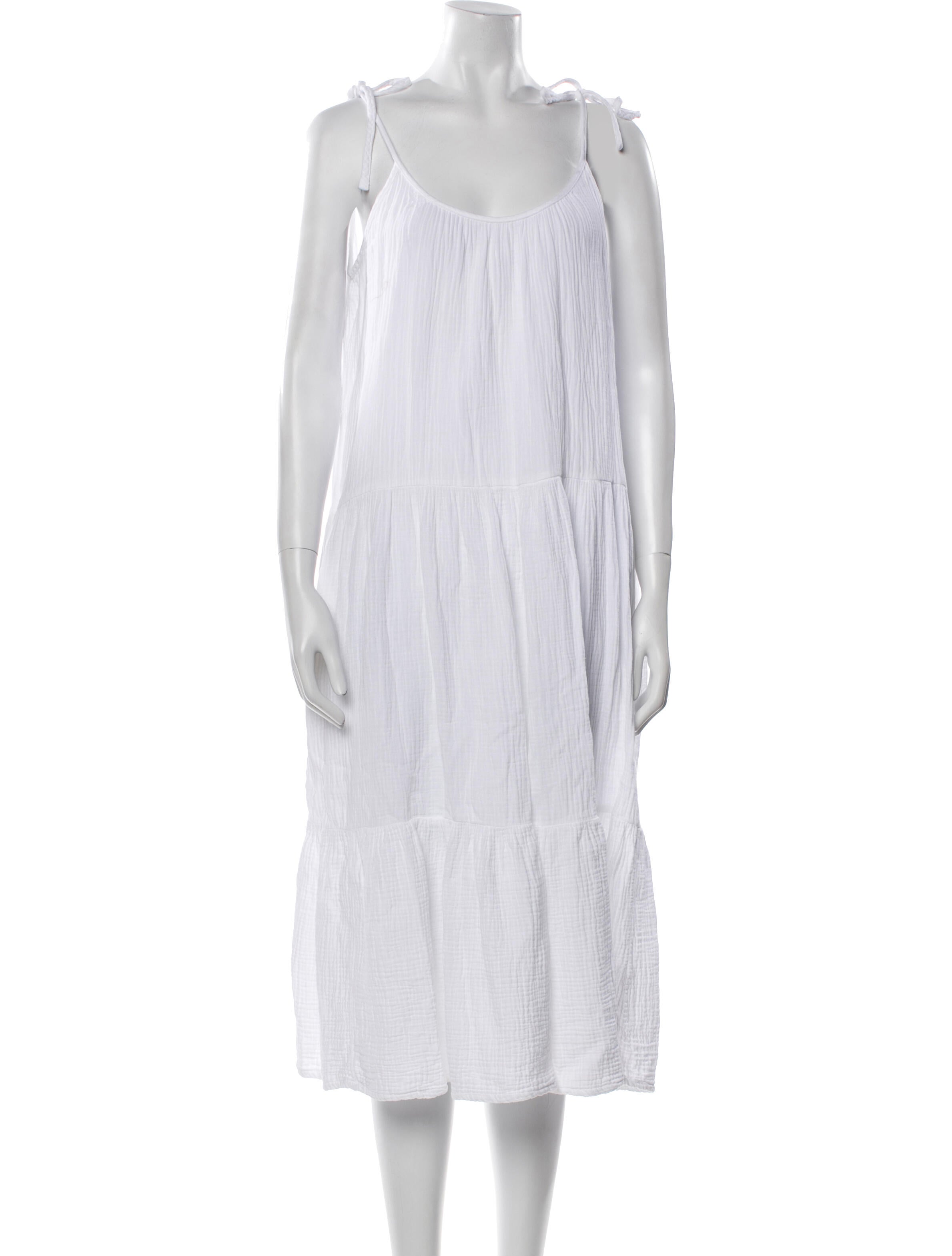 Honorine Scoop Neck Long Dress