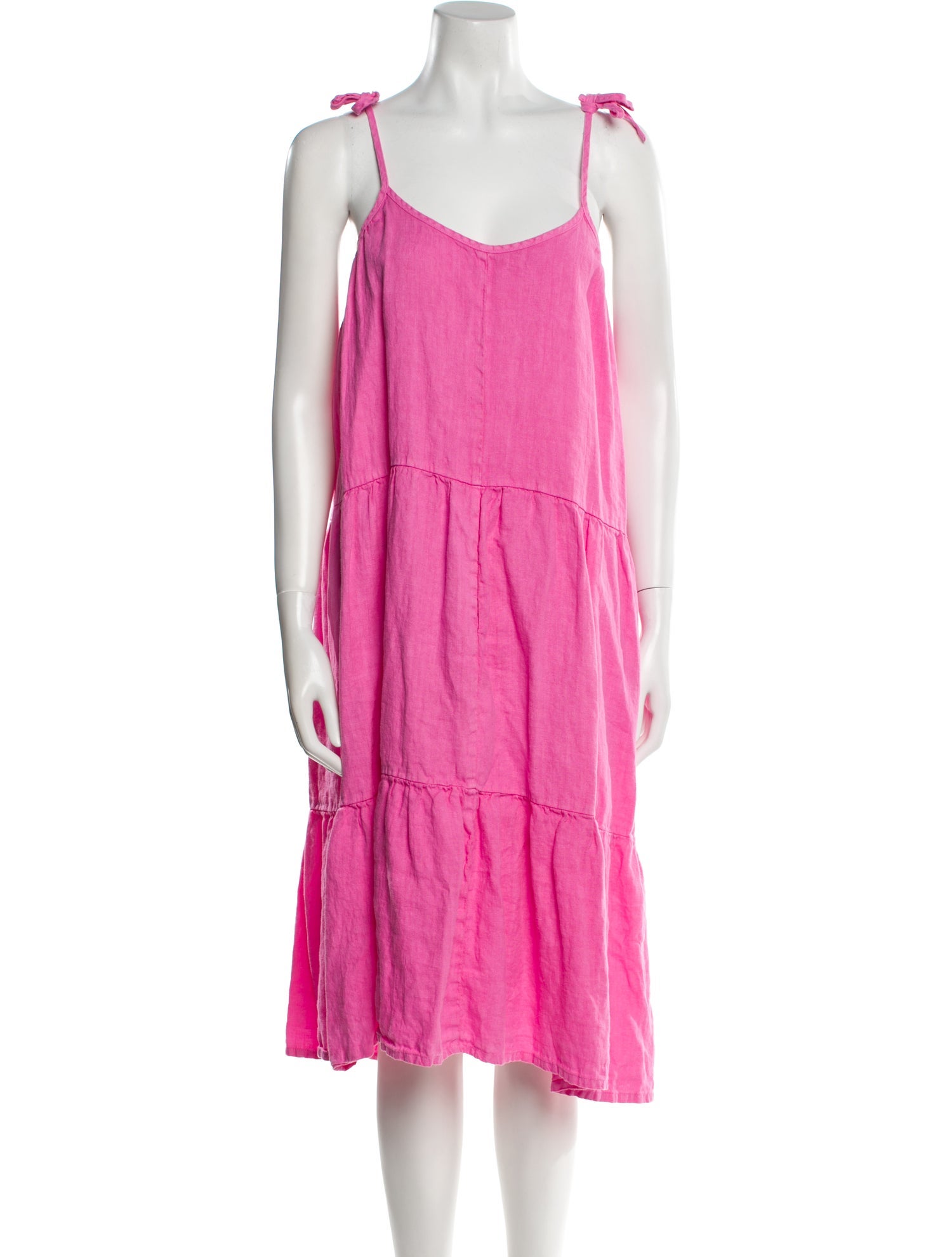 Honorine Linen Knee-Length Dress