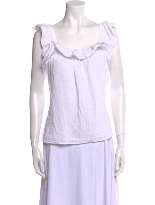 Honorine Square Neckline Sleeveless Top